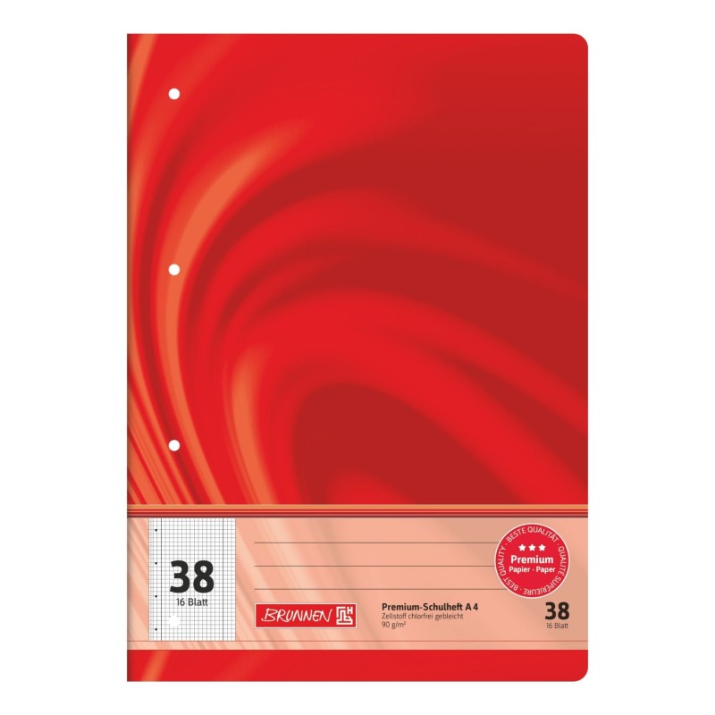 BRUNNEN Schulheft · DIN A4 · Vivendi · Lineatur 38 · 90 g/m² · 16 Blatt 