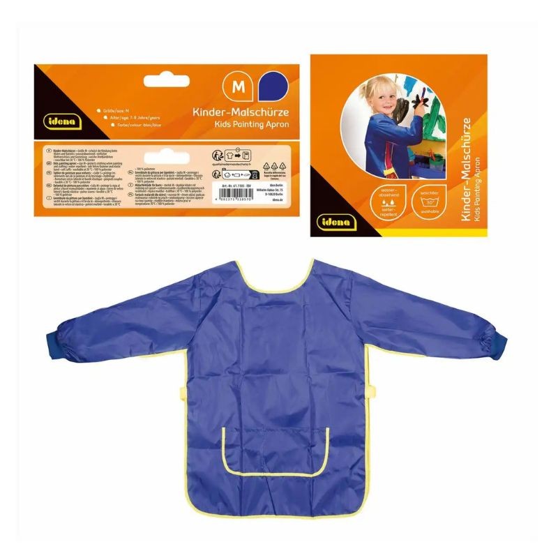 Idena Bastelschürze · Größe M · 7-8 Jahre · blau