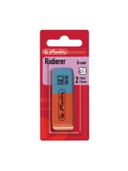 herlitz Radierer BR 4 · blau/rot · 2 Stück