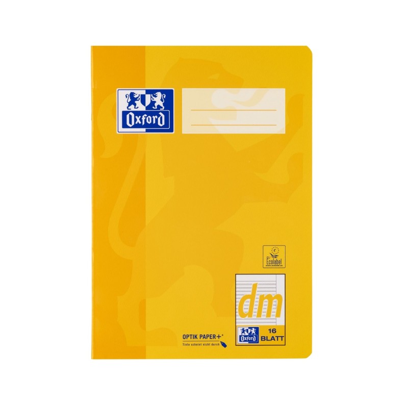 Oxford Schulheft A5 · Lineatur dm · 90 g/m²  · 16 Blatt