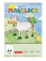 Brunnen Malblock DIN A4 · 100 Blatt · 70 g/m² · 4-fach gelocht
