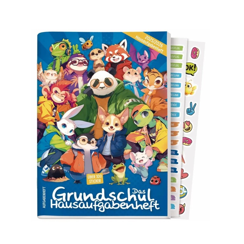 Haefft Grundschul-Hausaufgabenheft · vordatiert · 2025/26 · Rasselbande
