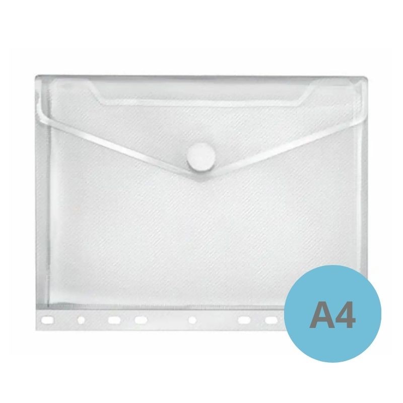 veloflex Dokumententasche · für DIN A6 · transparent · mit Klettverschluss