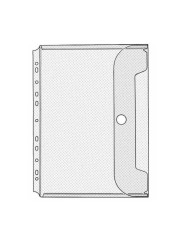 veloflex Dokumententasche · für DIN A6 · transparent · mit Klettverschluss