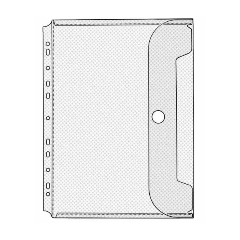veloflex Dokumententasche · für DIN A6 · transparent · mit Klettverschluss