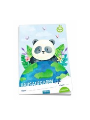 Hausaufgabenheft DIN A5 · 112 Seiten · Schuljahr 2025/26 · Vordatiert mit A-, B-, C-Wochen · Nachhaltiges Papier · Abwischbarer 