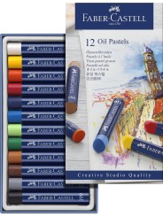 Faber Castell Ölpastellkreiden · Kartonetui · 12 Farben