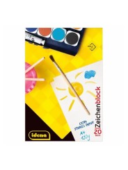 idena Zeichenblock DIN A4 · kopfverleimt · 120 g/m² · 10 Blatt - Motiv zufällig