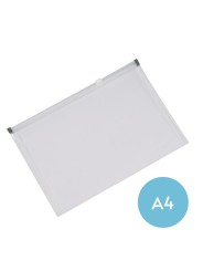 Q-CONNECT Reißverschlusstasche · Zippertasche ·  A4 · transparent