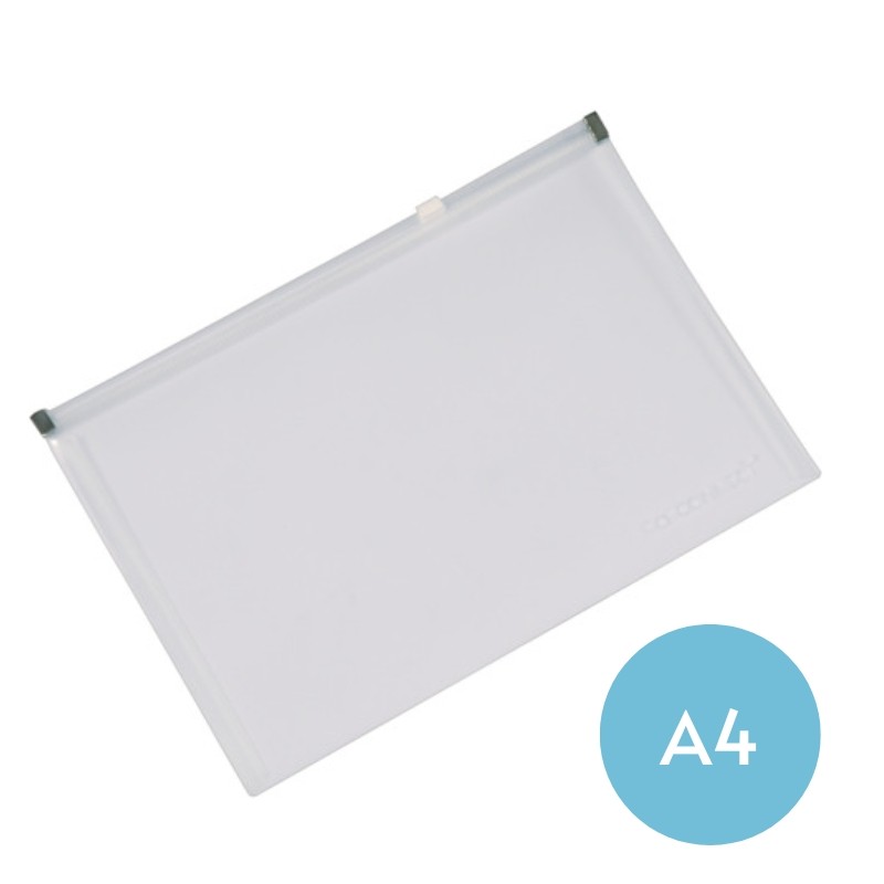 Q-CONNECT Reißverschlusstasche · Zippertasche ·  A4 · transparent