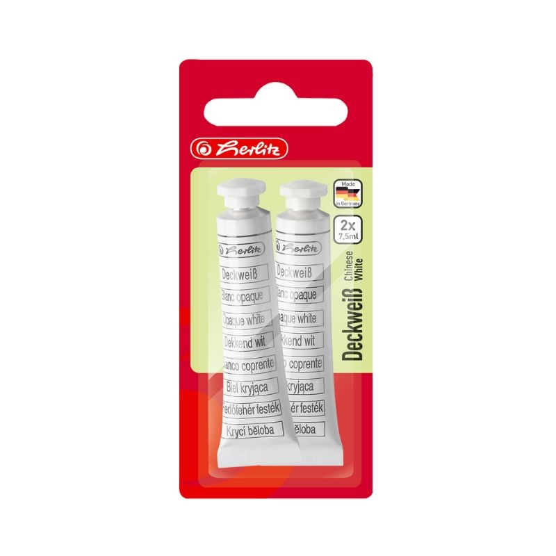 herlitz Deckweiß · 2 Tuben à 7,5 ml