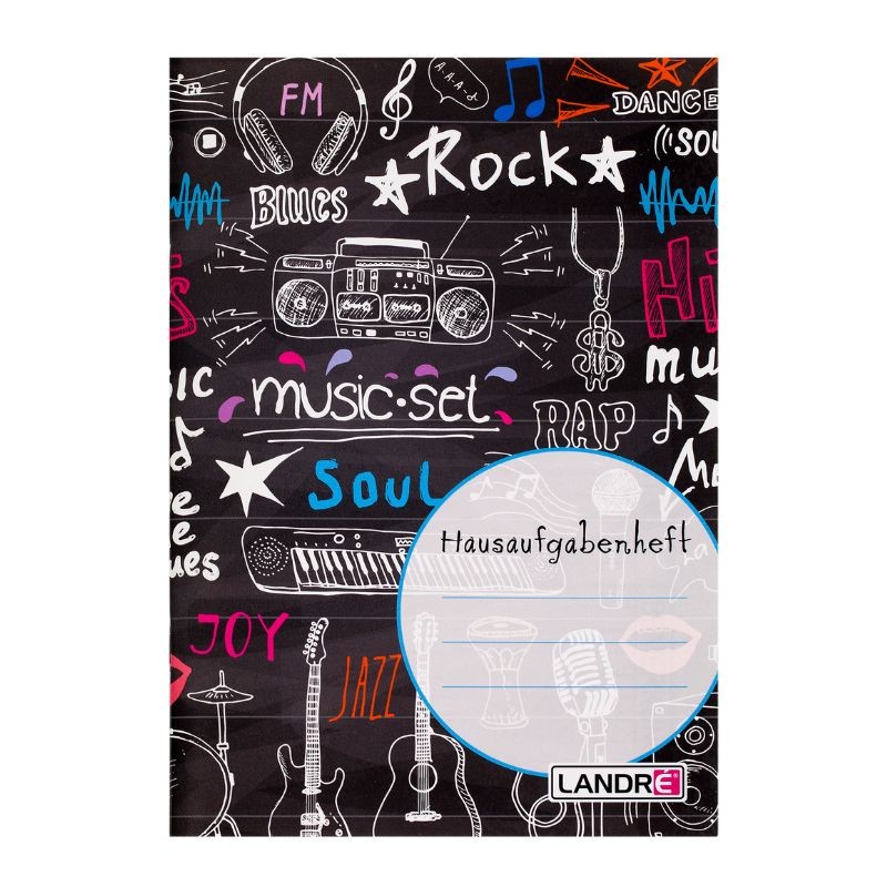 LANDRÉ Hausaufgabenheft · DIN A5 · 48 Blatt