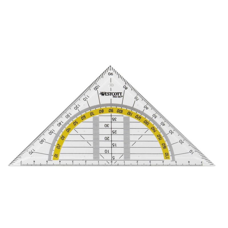 Westcott Geo-Dreieck · 16cm · glasklar