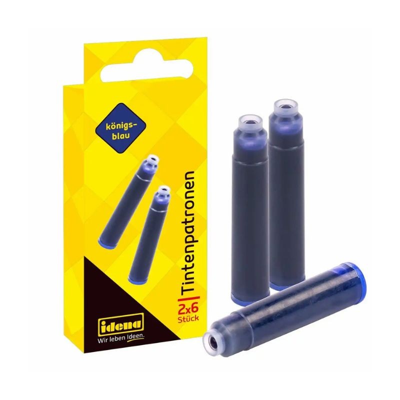 Idena Tintenpatronen königsblau · Standardgröße · 12 Stück · königsblau #1