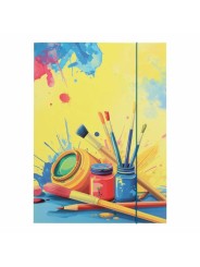 Idena Sammelmappe Pinsel · DIN A3  · 400g/m²-Karton · mit Gummizug