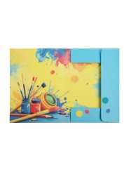 Idena Sammelmappe Pinsel · DIN A3  · 400g/m²-Karton · mit Gummizug