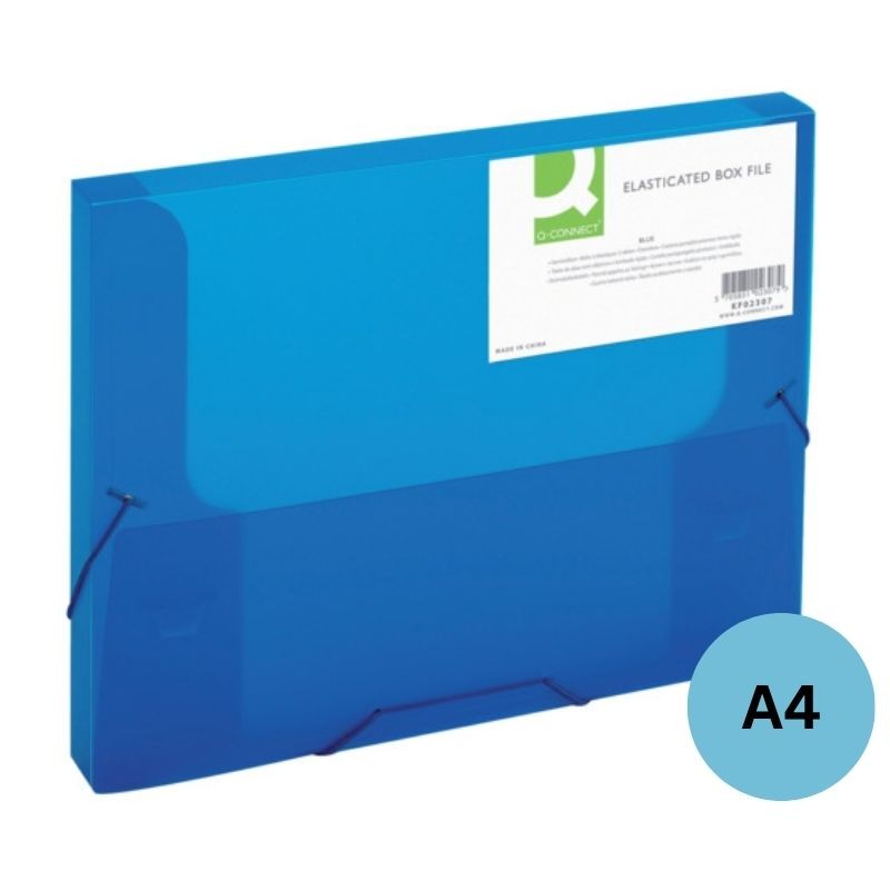 Q-Connect Heftbox A4 PP-Kunststoff · blau