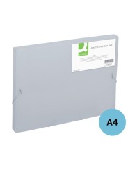 Q-Connect Heftbox A4 PP-Kunststoff · transparent