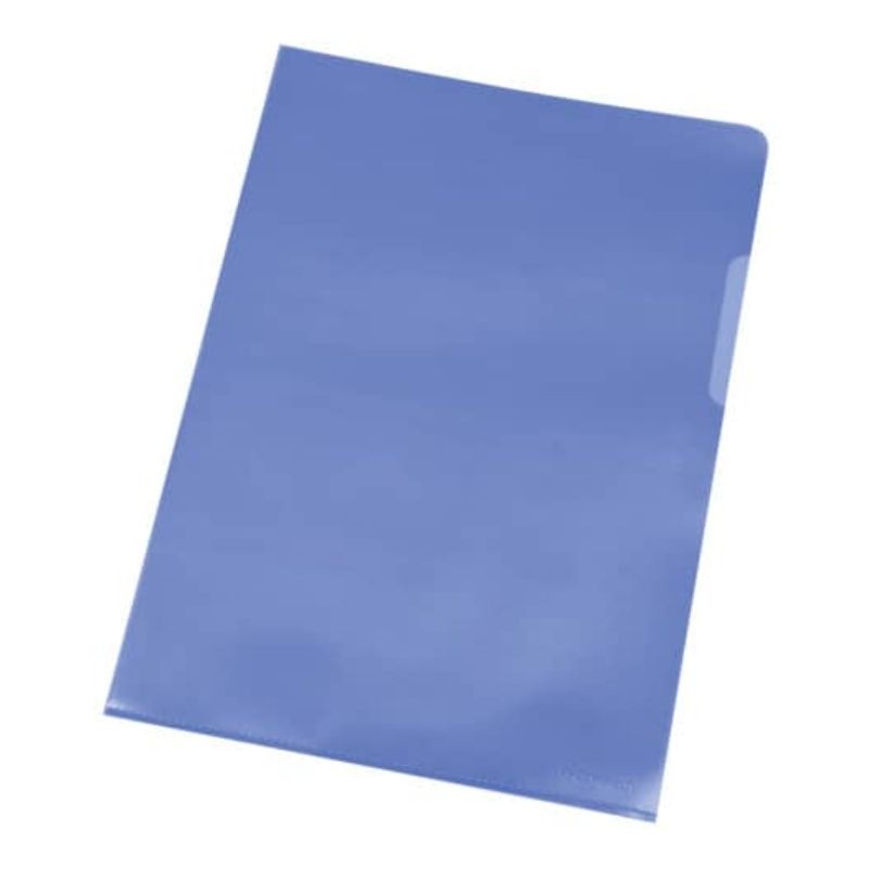 Q-Connect Aktenhülle A4 · blau-transparent ·10 Stück