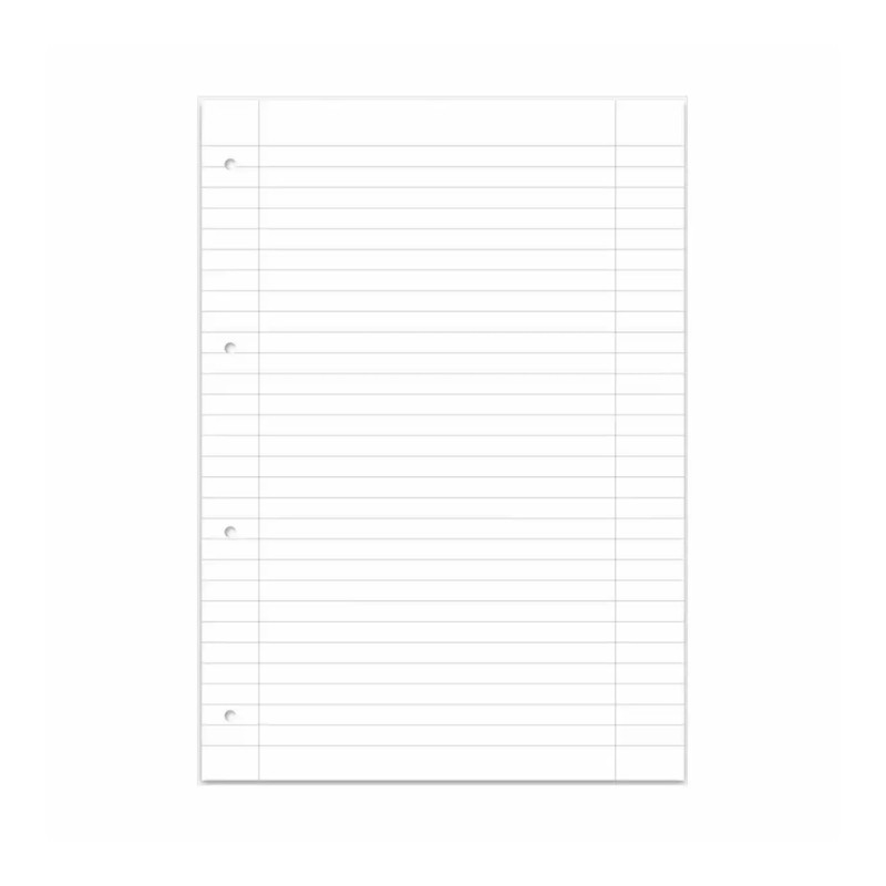 Idena Schulblock · A4 · 50 Blatt · Lineatur 27 · liniert · Doppelrand