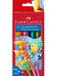 Faber-Castell Aquarell-Buntstifte · Kartonetuii mit 12 Stiften