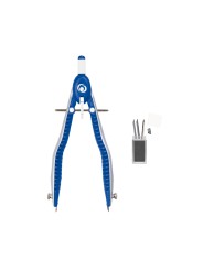 herlitz my.pen Zirkel · mit Stellschraube· blau-weiß