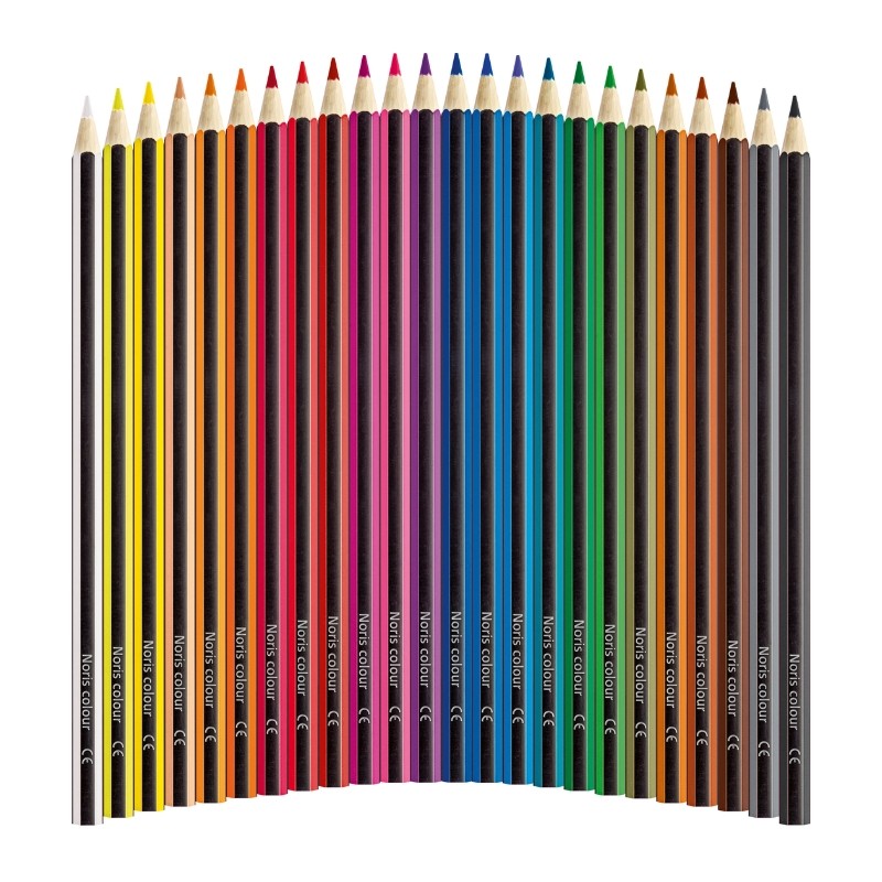 STAEDTLER® Buntstifte Noris® colour 185 C24 · 3 mm · Kartonetui mit 24 Farben