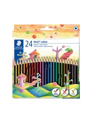 STAEDTLER® Buntstifte Noris® colour 185 C24 · 3 mm · Kartonetui mit 24 Farben