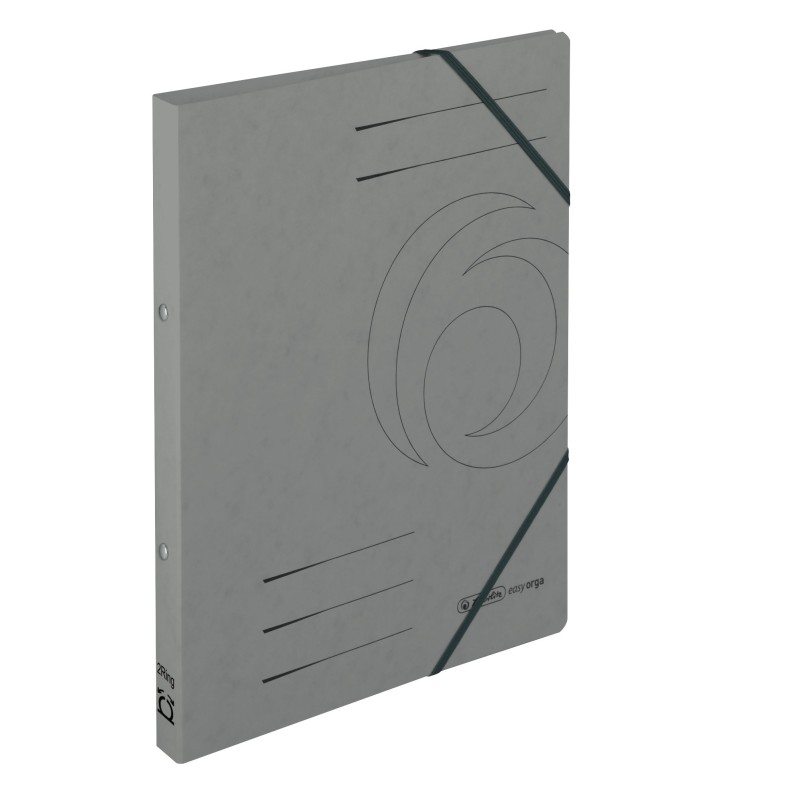 Herlitz Ringbuch / Ringhefter · Quality-Karton · A4 · schmal · grau