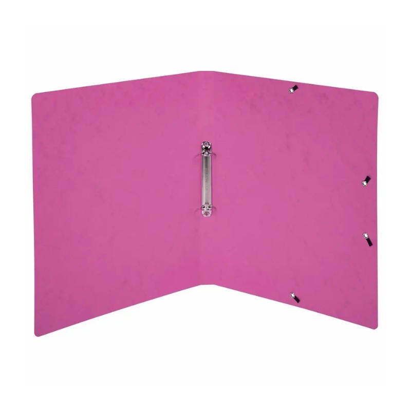 Ringhefter DIN A4 · Rosa · 2 Ringe (Ø 15 mm) · Für bis zu 140 Blatt · Colorspan-Karton 355 g/m² · Mit Eckspanngummis · FSC®-zert