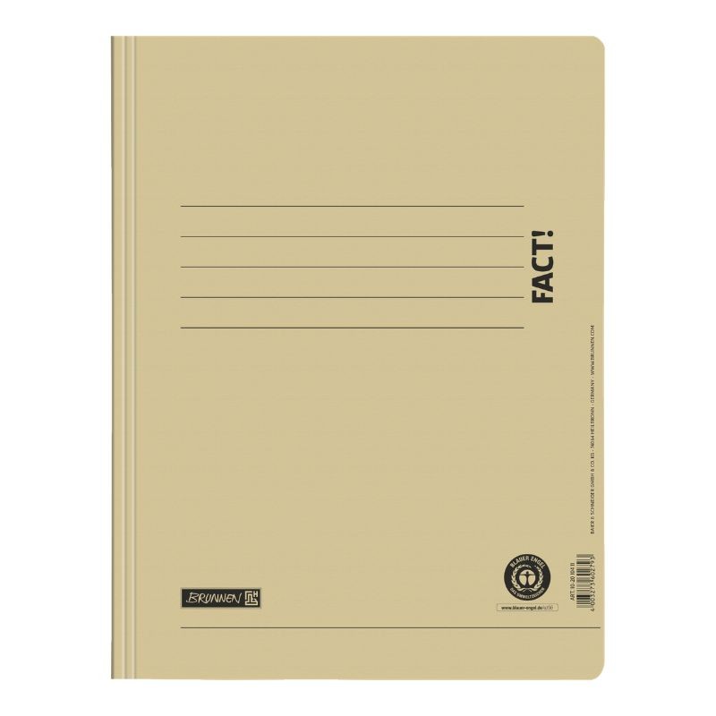 BRUNNEN Schnellhefter · DIN · A4 FACT!Recycling · Pappe 250g/m² · beige