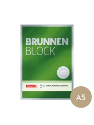 Brunnen Briefblock DIN A5 (Kleinformat) blanko · weiß · 90 g/m²