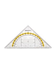 Westcott Geo-Dreieck · 16cm · glasklar · gelocht