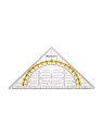 Westcott Geo-Dreieck · 16cm · glasklar · gelocht