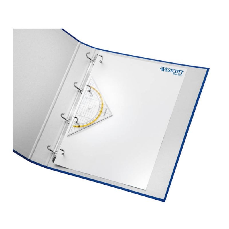 Westcott Geo-Dreieck · 16cm · glasklar · gelocht