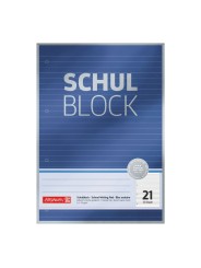 BRUNNEN Schulblock · DIN A4 · Lineatur 21 · 50 Blatt · Premium