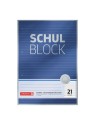 BRUNNEN Schulblock · DIN A4 · Lineatur 21 · 50 Blatt · Premium