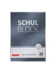 BRUNNEN Schulblock · DIN A4 · Lineatur 22 · 50 Blatt · Premium