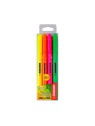 Kores schmale Textmarker · Set mit 4 Stiften