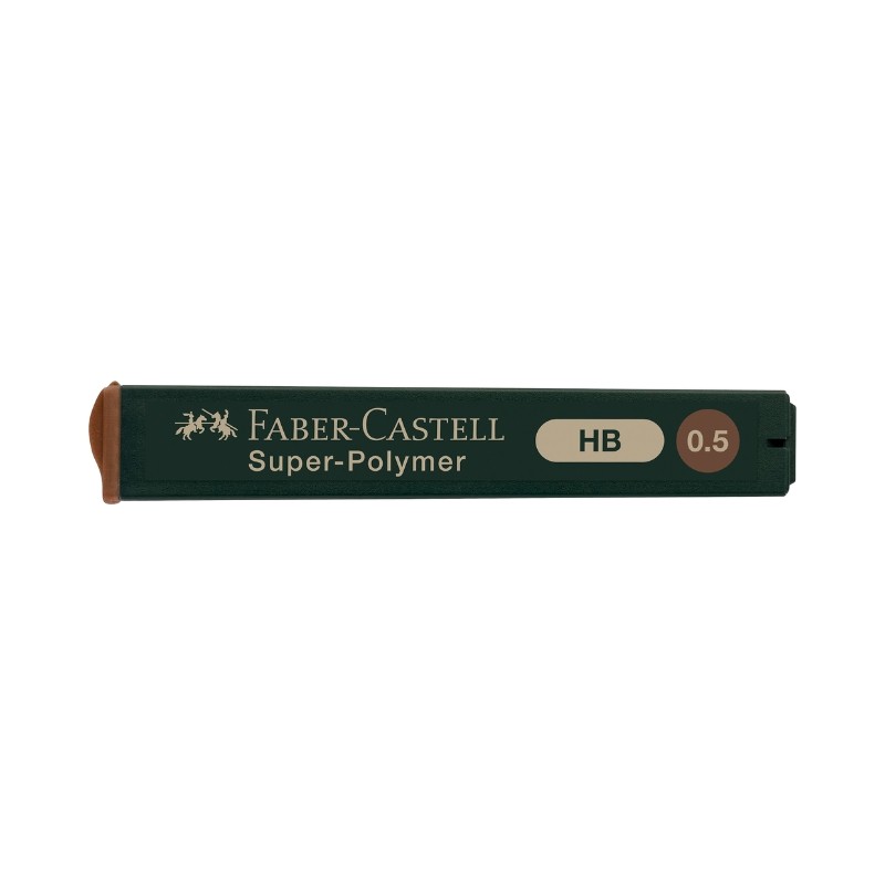 Faber-Castell Feinmine SUPER POLYMER Stärke: 0,5 mm · Härtegrad: HB · 12 Stück