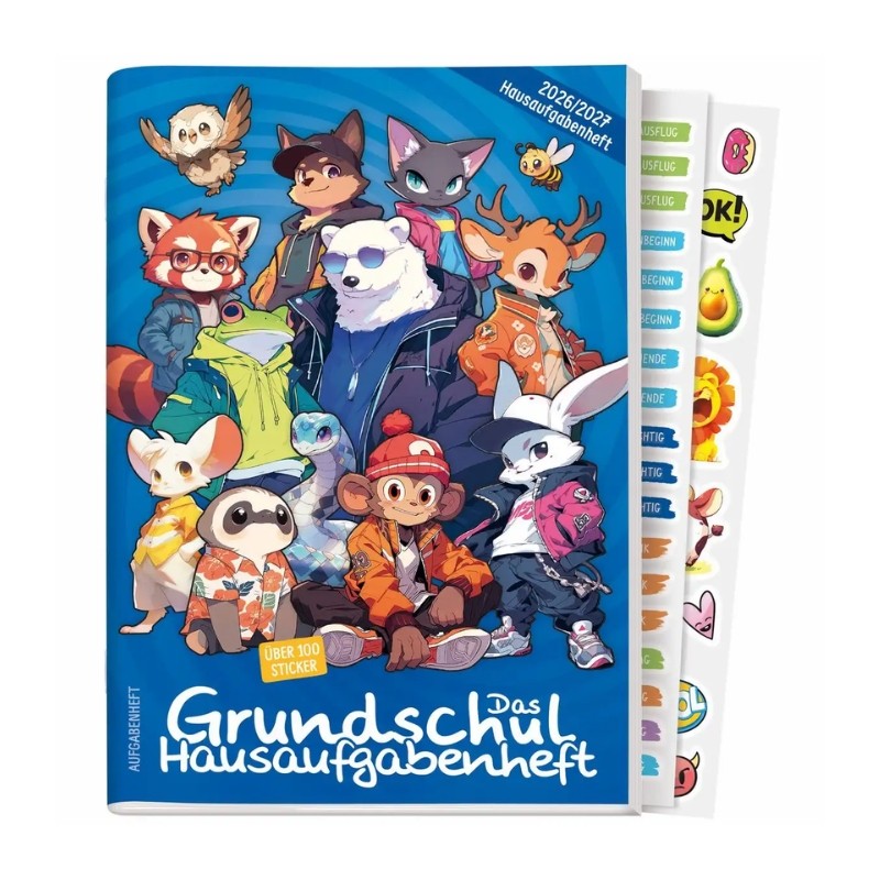 Haefft Grundschul-Hausaufgabenheft · vordatiert · 2025/26 · Rasselbande