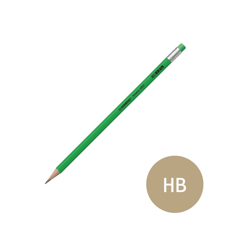 STABILO® Swano® Bleistift mit Radierer · grün · HB