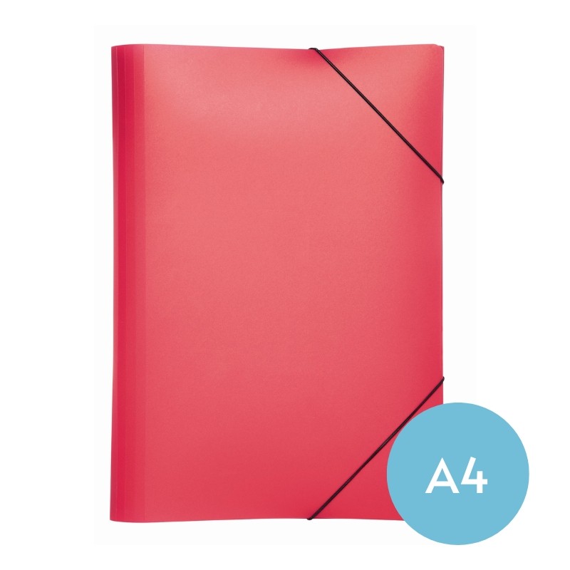 Jurismappe / Sammelmappe  zur sicheren Aufbewahrung von Dokumenten und losen Blättern im Format bis DIN A4 · DIN A4 · PP · rot