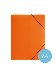 Jurismappe / Sammelmappe  zur sicheren Aufbewahrung von Dokumenten und losen Blättern im Format bis DIN A4 · DIN A4 · PP · orang
