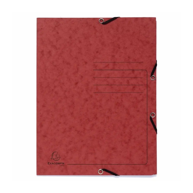 exaclair Sammelmappe Colorspan · mit Gummizug · DIN A4 · rot
