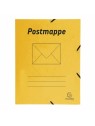 Postmappe DIN A4 · Gelb · 425 g/m² Colorspan-Karton · 3 Klappen · 2 Gummizüge · FSC-zertifiziert · Für ca. 200 Blatt