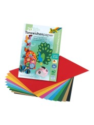 folia Tonpapier · 130 g/qm · 20 Blatt / 10 Farben · DIN A4