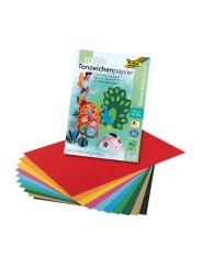 Folia Tonzeichenpapierblock 130 g/m² · A3 · 10 Blatt in 10 Farben