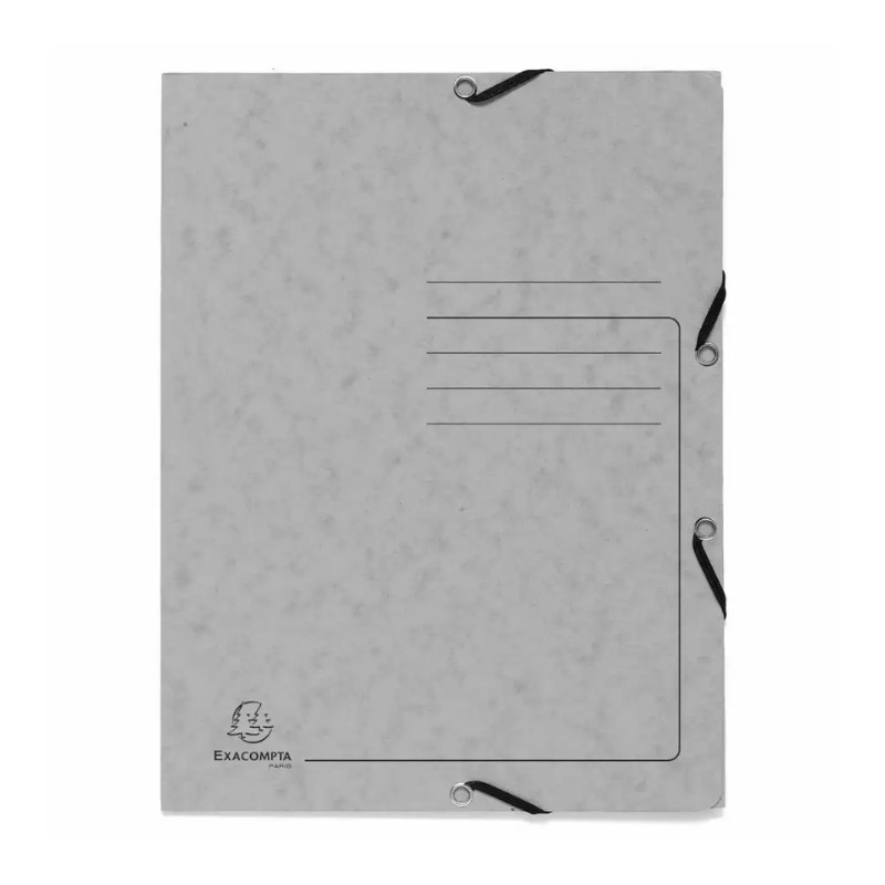 exaclair Sammelmappe Colorspan · mit Gummizug · DIN A4 · grau