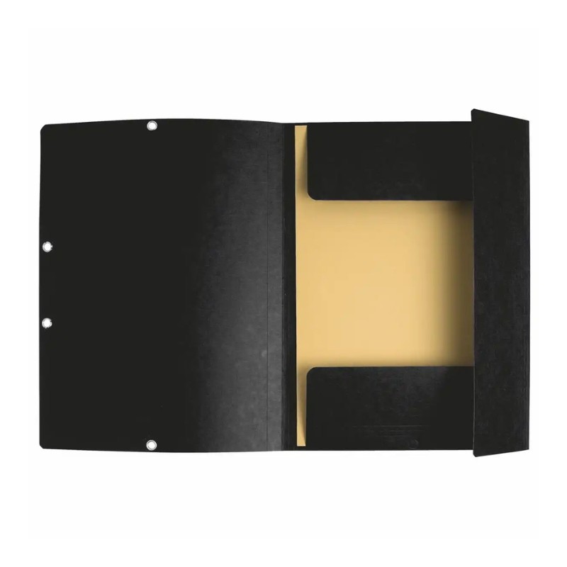 exaclair Sammelmappe Colorspan · mit Gummizug · DIN A4 · schwarz